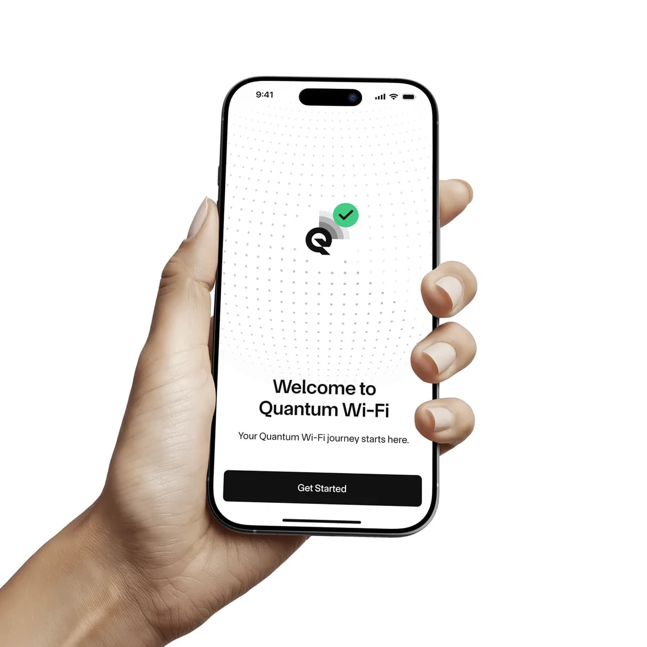 Quantum Wi-Fi app on iPhone